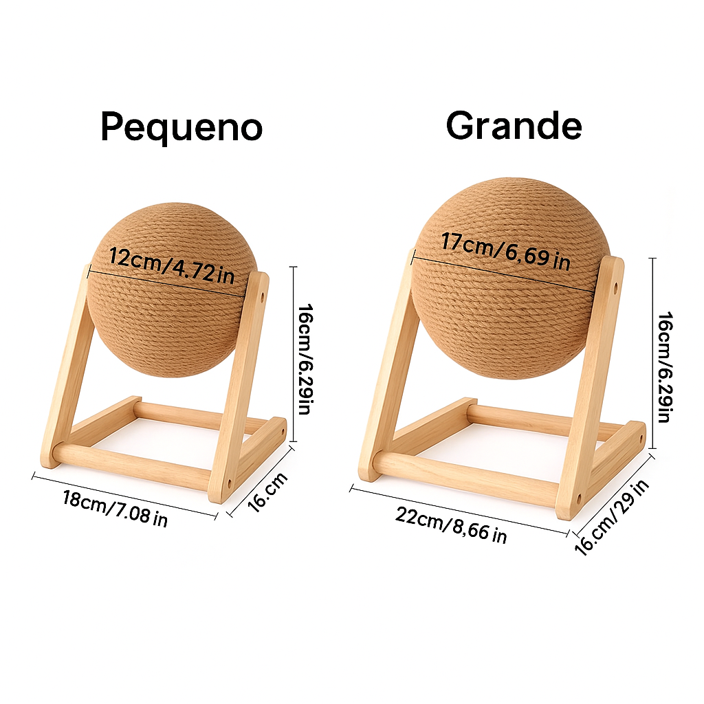 Sisal Scratching Ball for Cats – Toy and Claw Sharpener