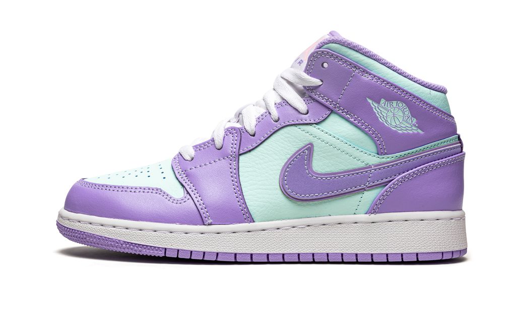 Jordan 1 Mid Purple Aqua