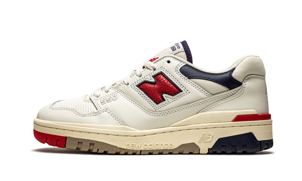NB 550 Aime Leon Dore White Navy Red