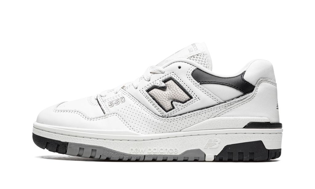 NB 550 White Black Rain Cloud