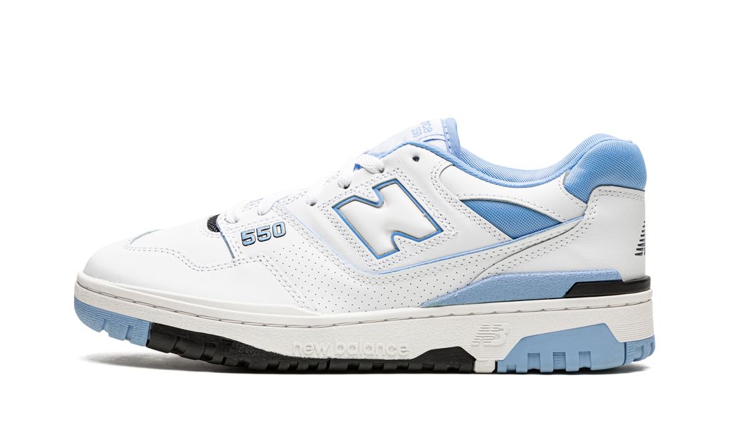 NB 550 White Carolina Blue