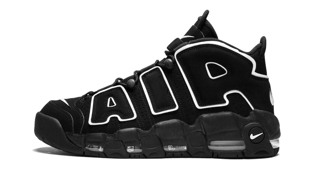 NK Air More Uptempo Black White