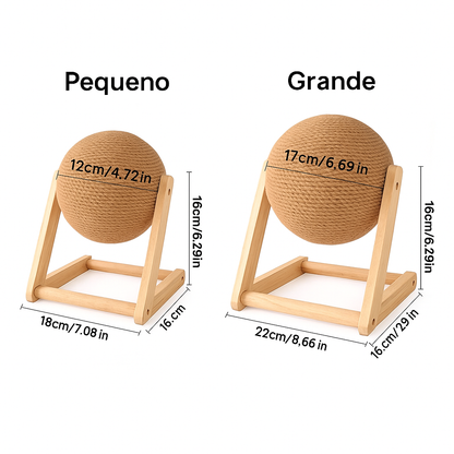 Sisal Scratching Ball for Cats – Toy and Claw Sharpener