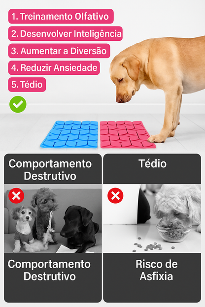 Snuffle Mat for Dogs – Slow Feeder with Suction Cup