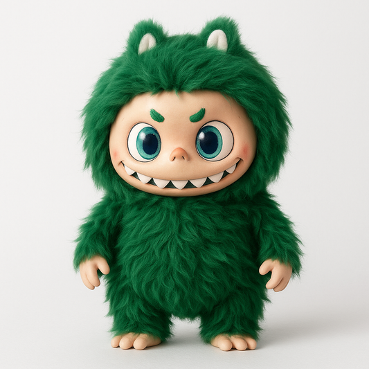 Labubu Giant Plush – Green Edition (38cm)