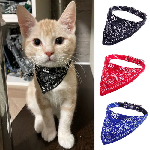 Adjustable Pet Bandana – Cute Print & Comfort