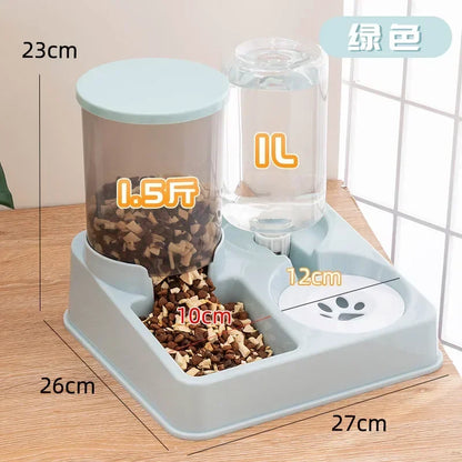 2-in-1 Automatic Feeder and Water Dispenser – For Cats and Pets