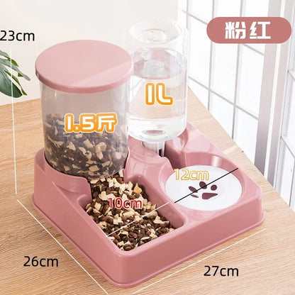 2-in-1 Automatic Feeder and Water Dispenser – For Cats and Pets