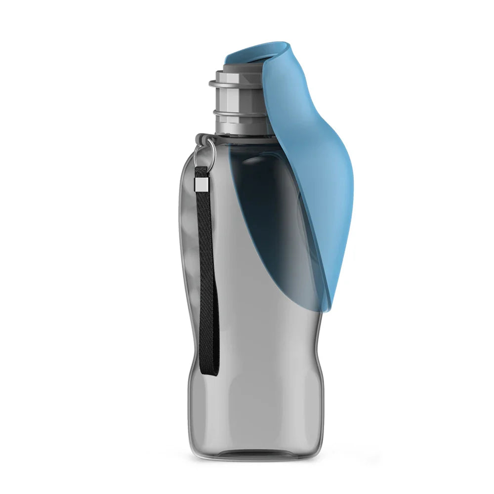 Portable 800ml Water Bottle with Feeder for Dogs – Perfect for Travel