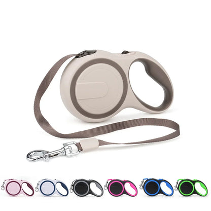 Retractable Dog Leash 3m/5m – Durable and Strong Nylon