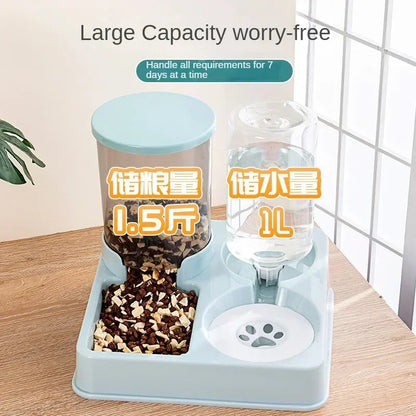 2-in-1 Automatic Feeder and Water Dispenser – For Cats and Pets