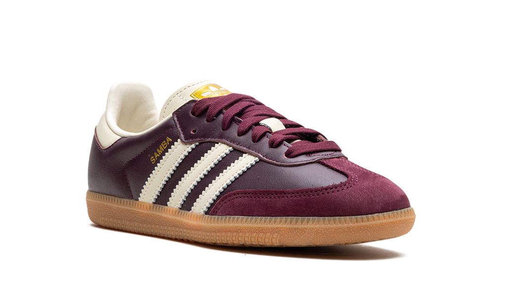 ADDS Samba Maroon Cream White