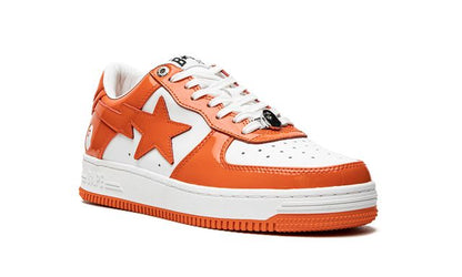 Bape Sta Patent Leather Orange White