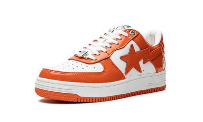 Bape Sta Patent Leather Orange White