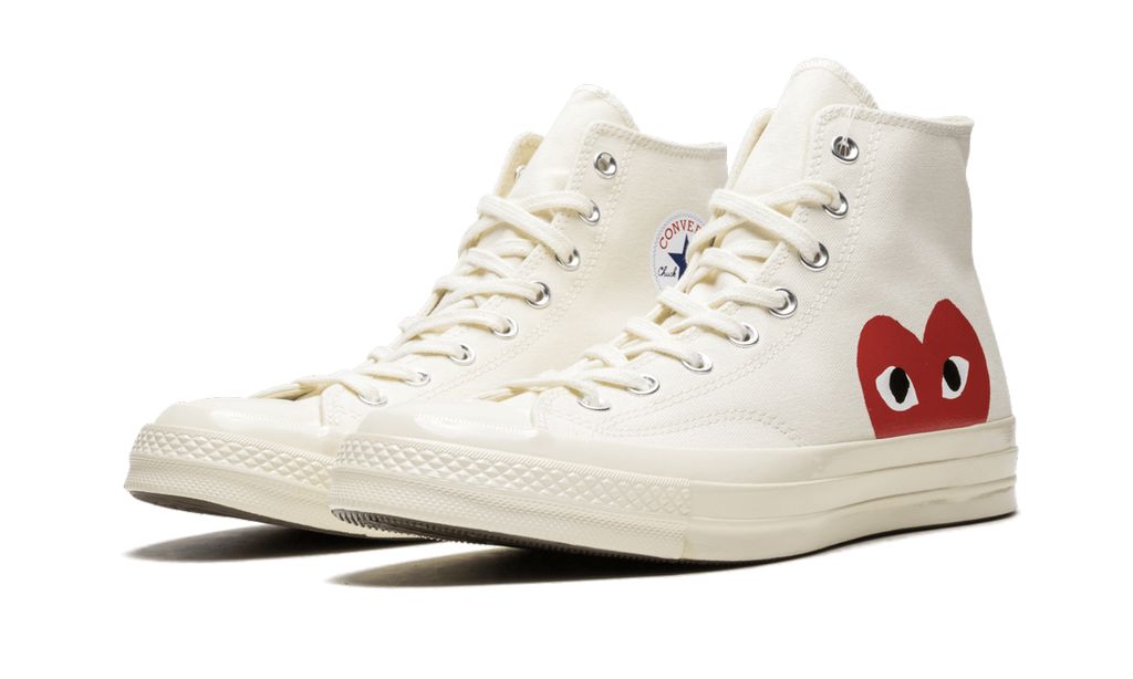 CONV Chuck Taylor All Star 70 Hi Comme des Garçons Play White