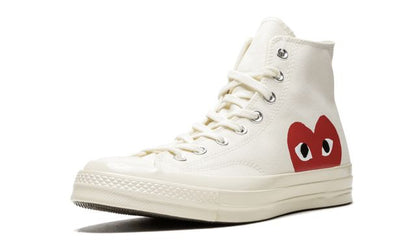 CONV Chuck Taylor All Star 70 Hi Comme des Garçons Play White