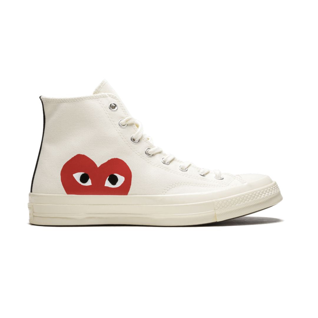 CONV Chuck Taylor All Star 70 Hi Comme des Garçons Play White
