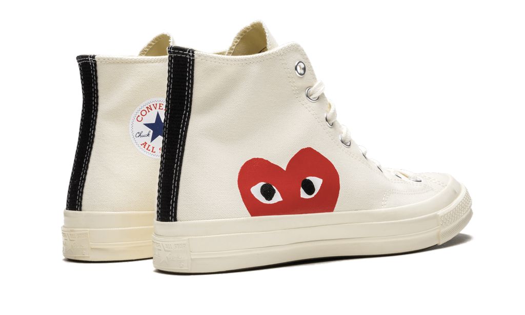 CONV Chuck Taylor All Star 70 Hi Comme des Garçons Play White