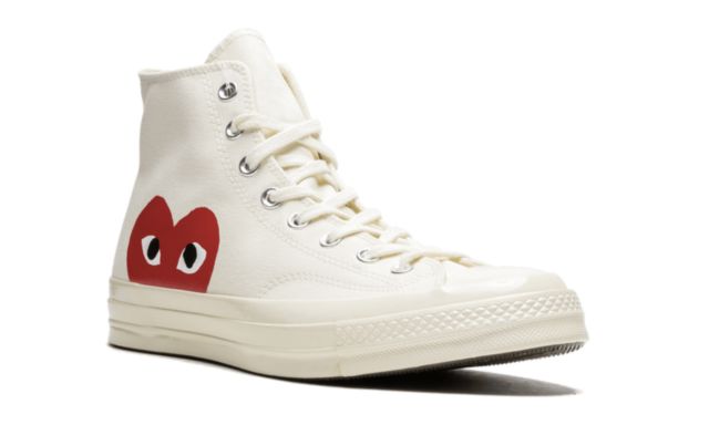 CONV Chuck Taylor All Star 70 Hi Comme des Garçons Play White