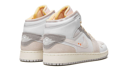 Jordan 1 Mid Craft Inside Out White Grey