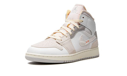 Jordan 1 Mid Craft Inside Out White Grey