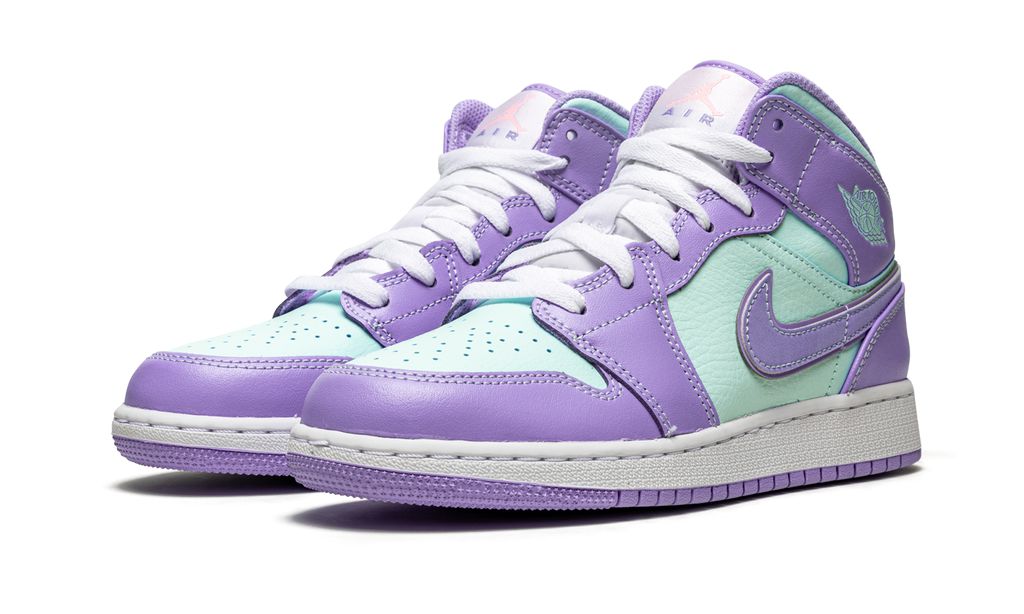 Jordan 1 Mid Purple Aqua