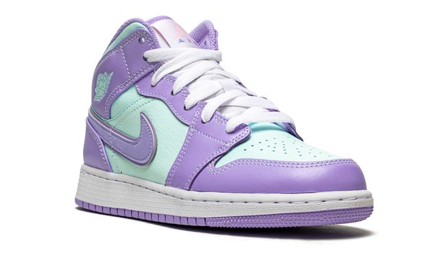Jordan 1 Mid Purple Aqua