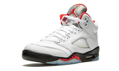 Jordan 5 Retro Fire Red Silver Tongue