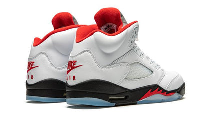 Jordan 5 Retro Fire Red Silver Tongue