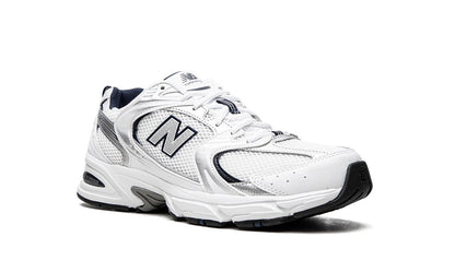 NB 530 White Silver Navy