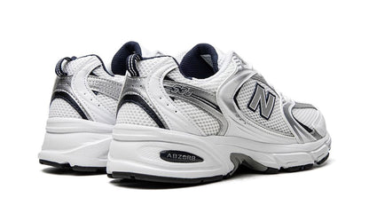 NB 530 White Silver Navy