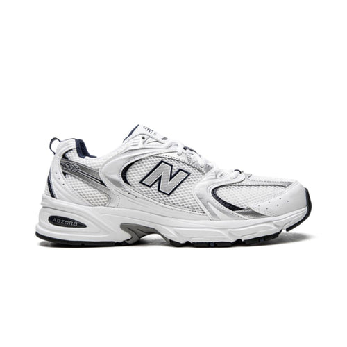 NB 530 White Silver Navy
