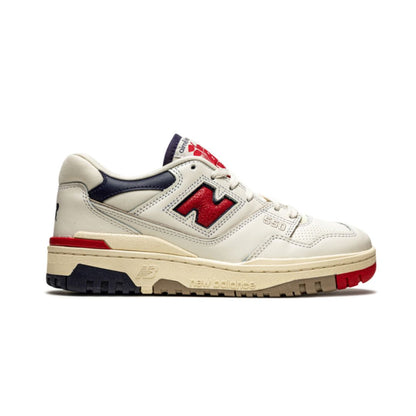 NB 550 Aime Leon Dore  White Navy Red