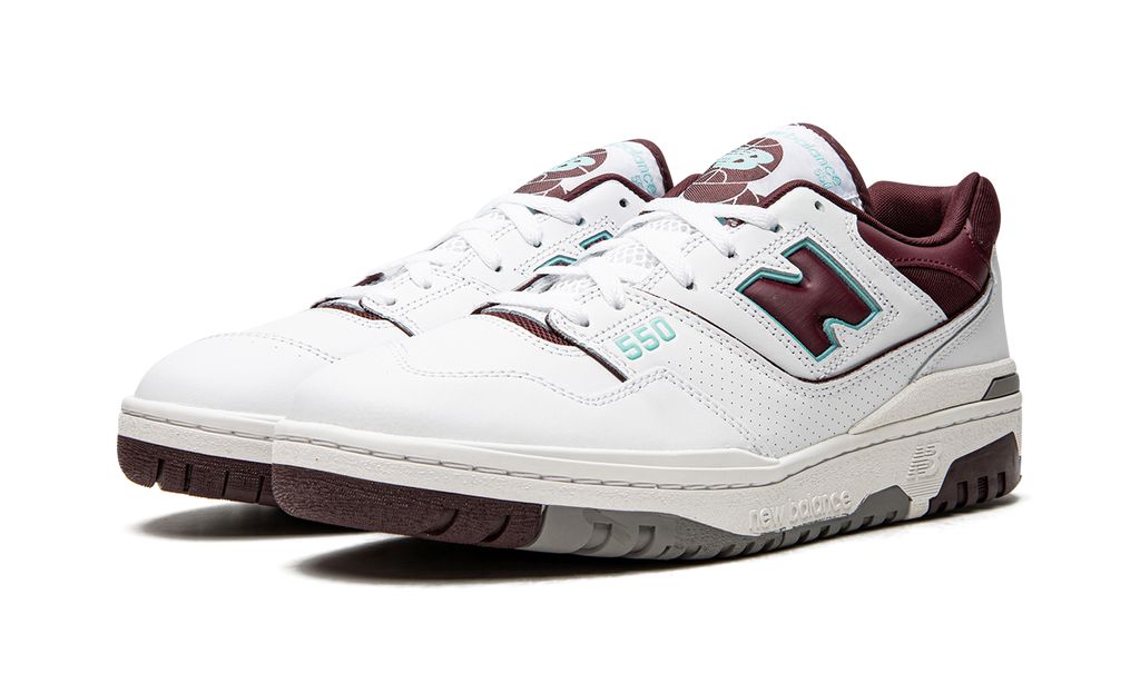 NB 550 Burgundy Cyan