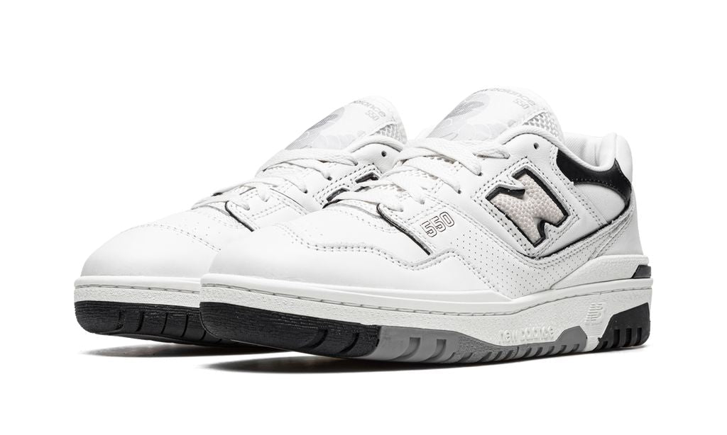 NB 550 White Black Rain Cloud