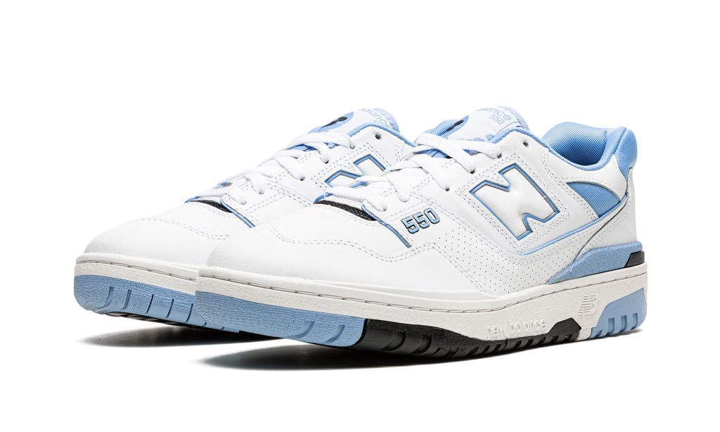 NB 550 White Carolina Blue