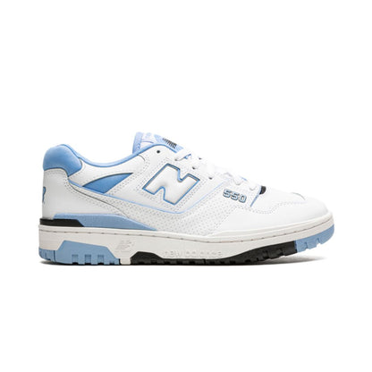 NB 550 White Carolina Blue