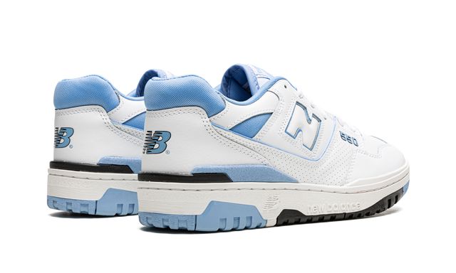 NB 550 White Carolina Blue