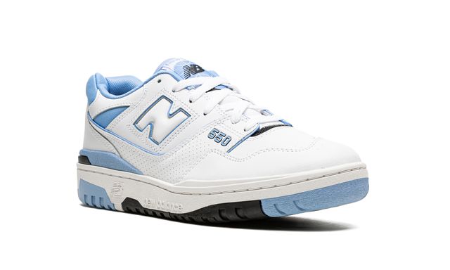 NB 550 White Carolina Blue