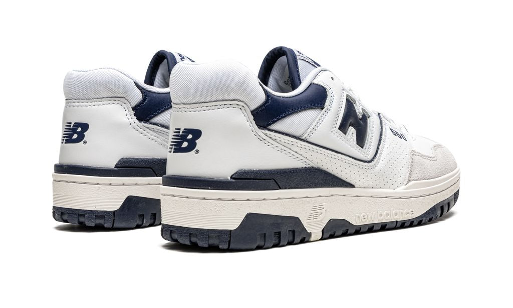 NB 550 White Navy Blue