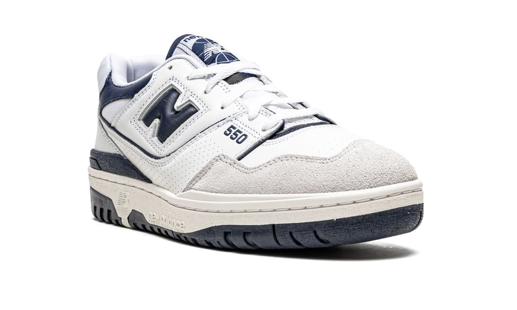 NB 550 White Navy