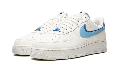 NK Air Force 1 Double Swoosh Alb Mediu Albastru