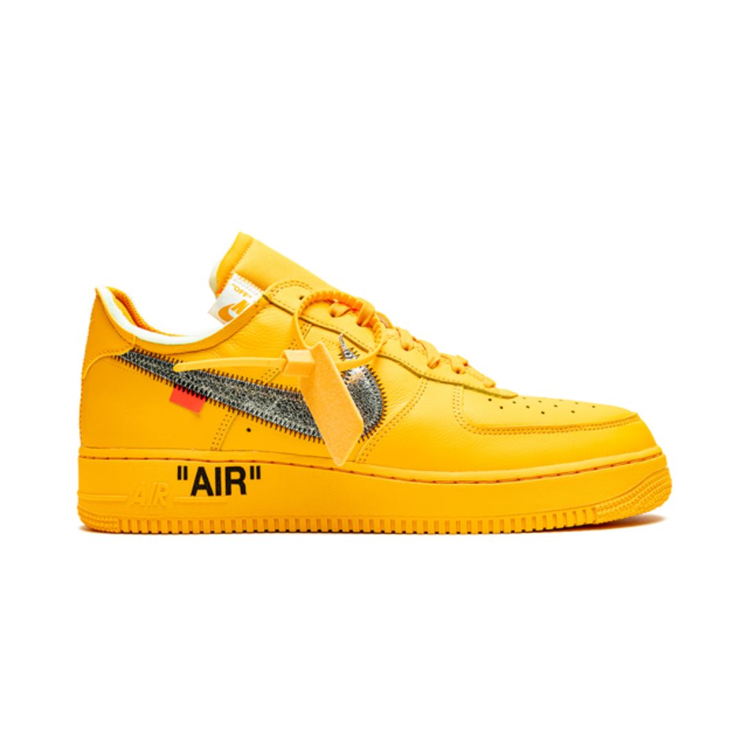 NK Air force 1 Low Off White University Gold Metallic Silver