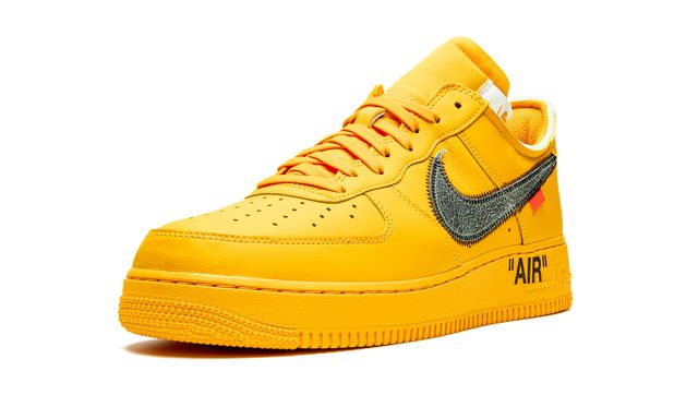 NK Air force 1 Low Off White University Gold Metallic Silver