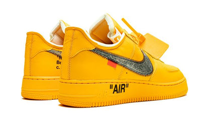 NK Air force 1 Low Off White University Gold Metallic Silver