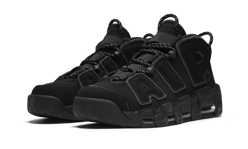 NK Air More Uptempo Black Reflective