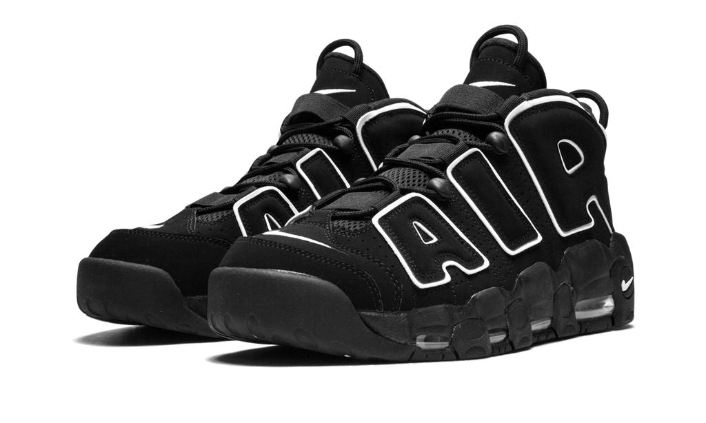 NK Air More Uptempo Black White