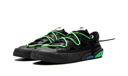 NK Blazer Low Off-White Negru Electro Verde