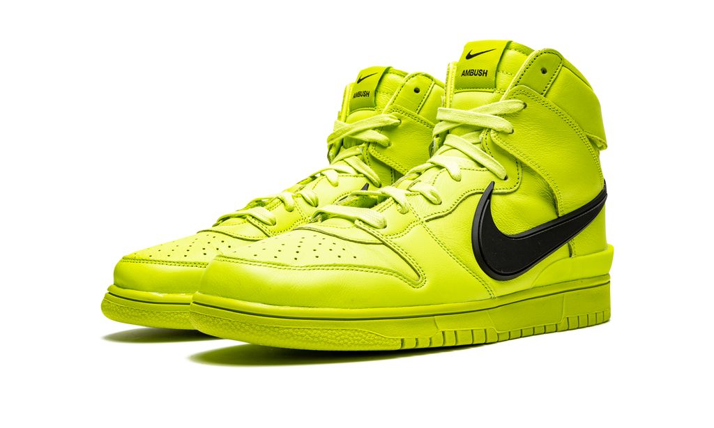 NK Dunk High Ambush Flash Lime