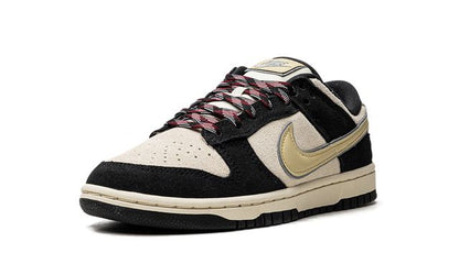NK Dunk Low LX Black Suede Team Gold